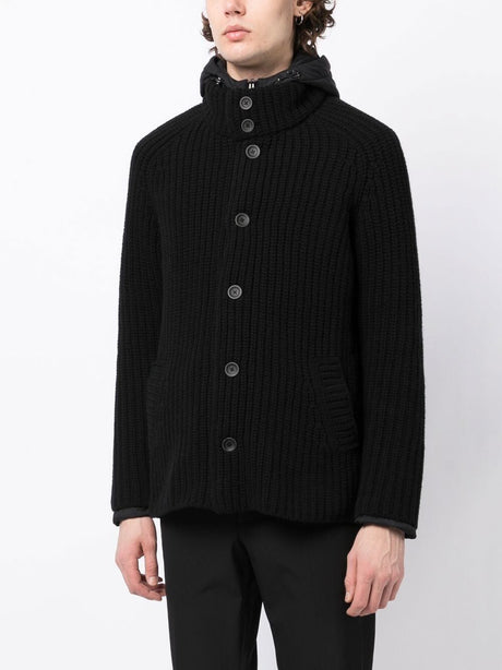 HERNO Ribbed Button-Up Jacket for Men - FW24