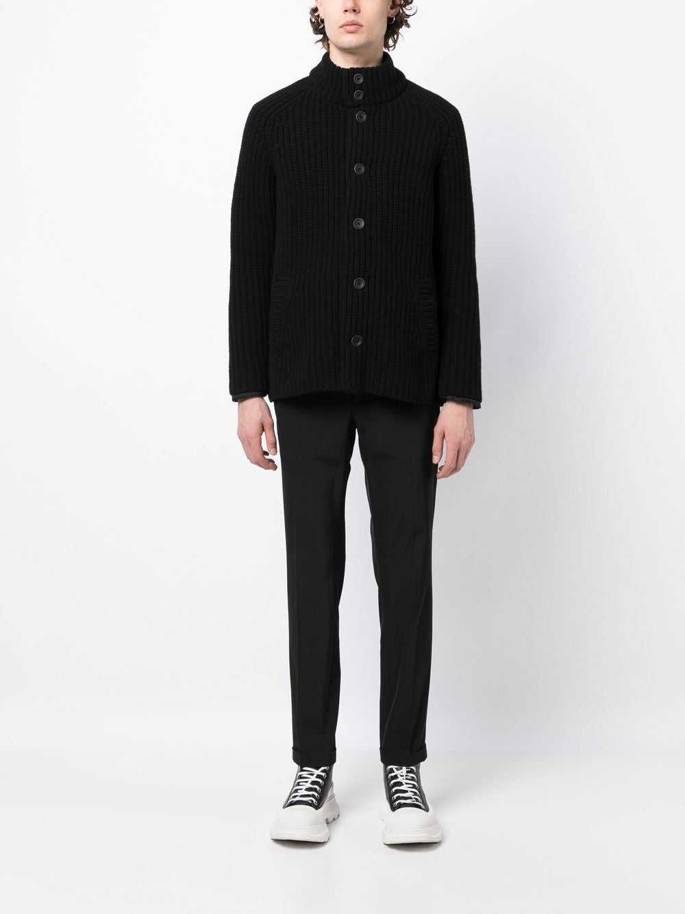 HERNO Ribbed Button-Up Jacket for Men - FW24