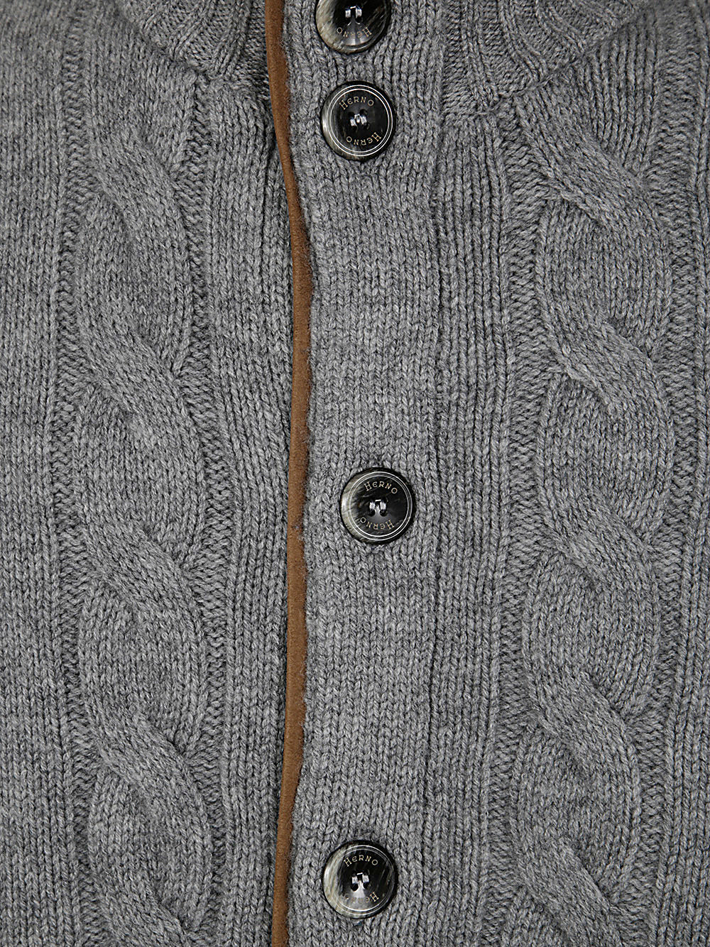 HERNO Men's Stylish Cardigan in Grey