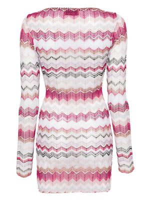 MISSONI Pink Zigzag Pattern T-shirt for Women