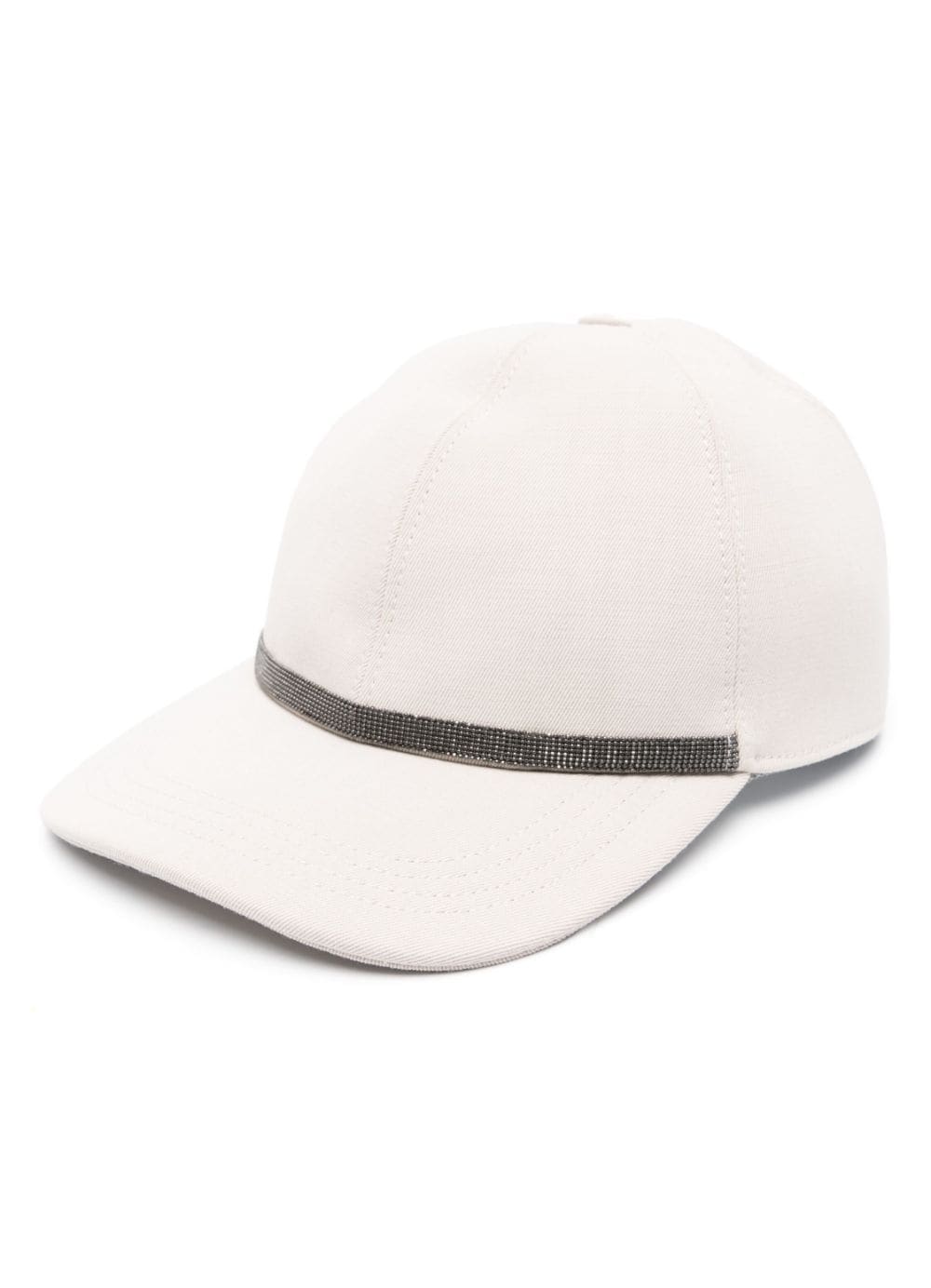قبعة بني فاتحة بشراشيب متدلية، تحمل توقيع مجموعة الصيف الربيعي 24