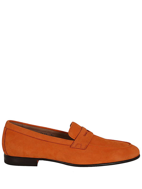 SANTONI Men's Suede Moccasins - SS24 Collection