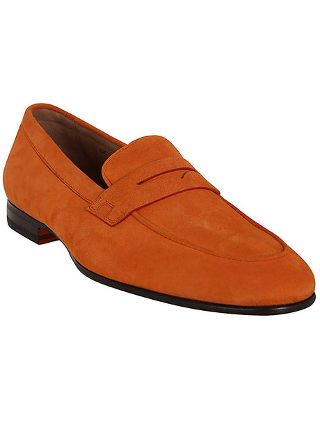 SANTONI Men's Suede Moccasins - SS24 Collection