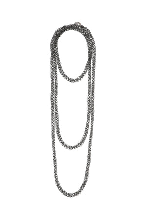 BRUNELLO CUCINELLI Elegant Precious Loops Necklace for Women in Gray