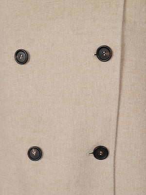 BRUNELLO CUCINELLI Elegant Wool and Cashmere Double-Breasted Jacket