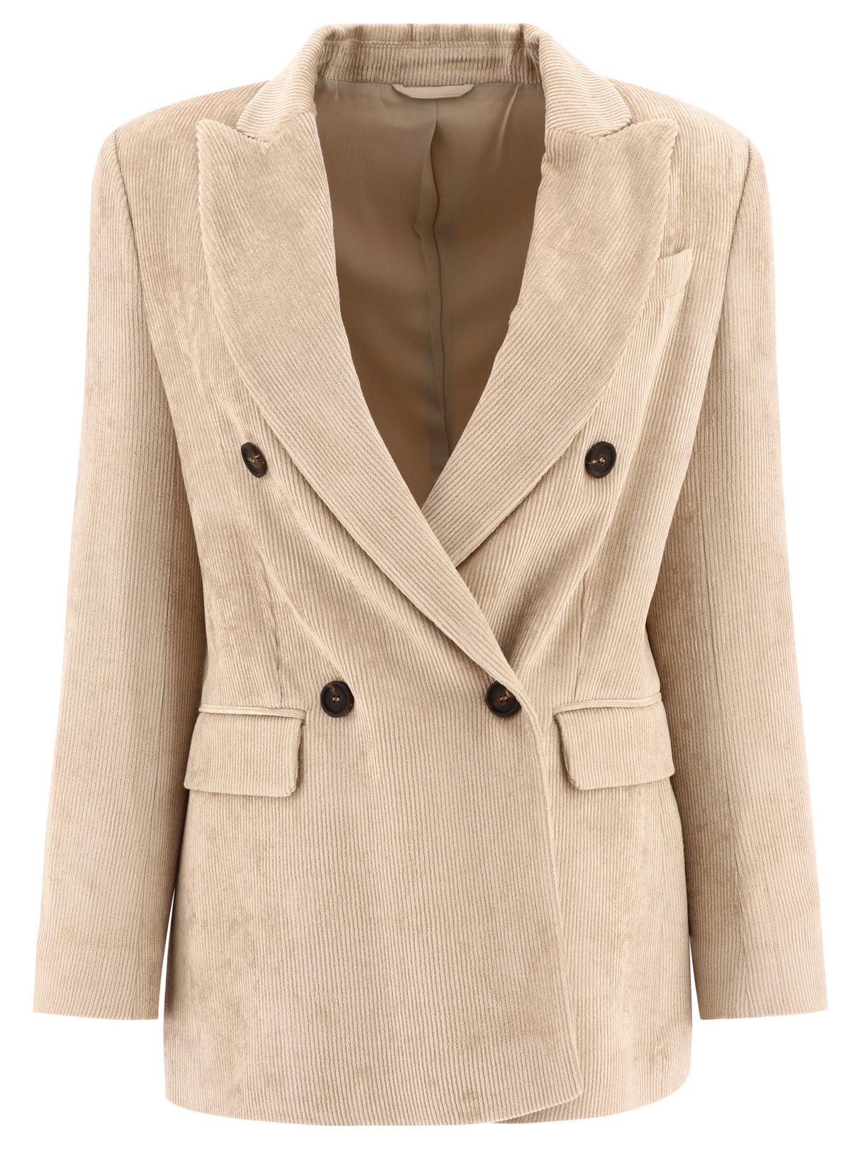 BRUNELLO CUCINELLI Beige 23FW Suit Jacket for Women