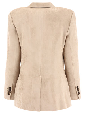 BRUNELLO CUCINELLI Beige 23FW Suit Jacket for Women