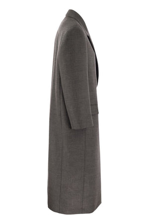 BRUNELLO CUCINELLI Elegant Dark Grey Tailored Wool Jacket