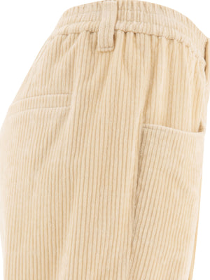 BRUNELLO CUCINELLI Baggy Corduroy High-Rise Trousers