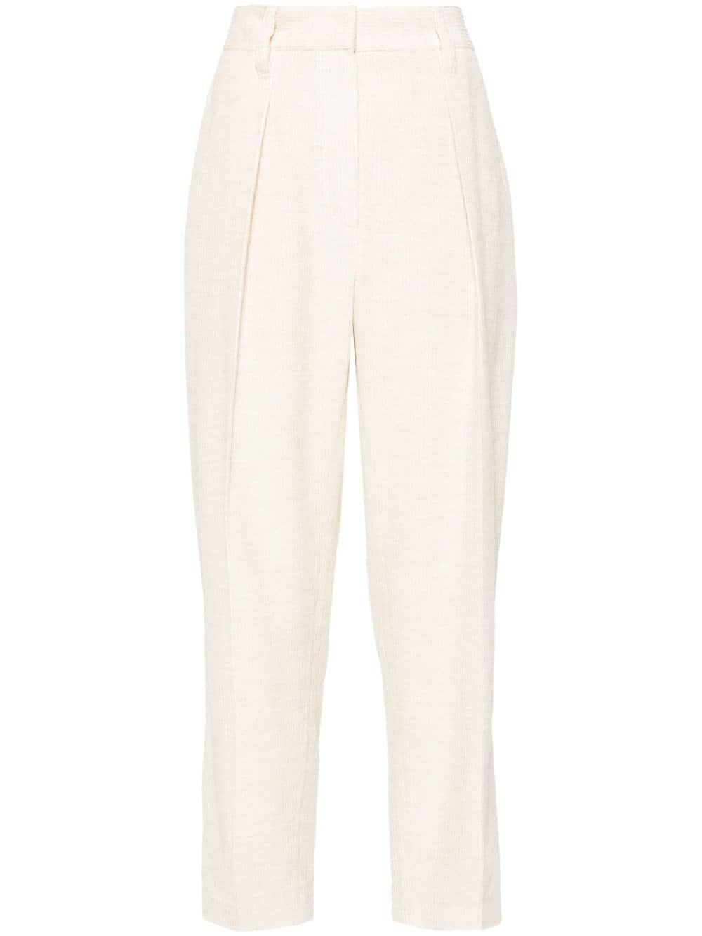 BRUNELLO CUCINELLI Elegant Monili Bead Embellished Trousers