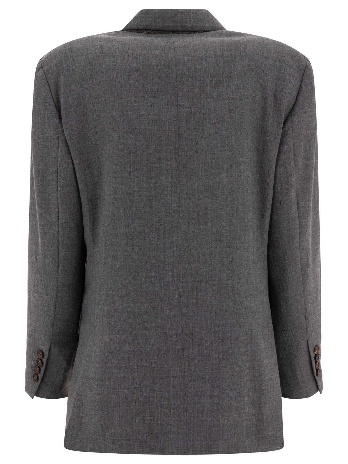 BRUNELLO CUCINELLI Single-Breasted Wool Blend Blazer for Women