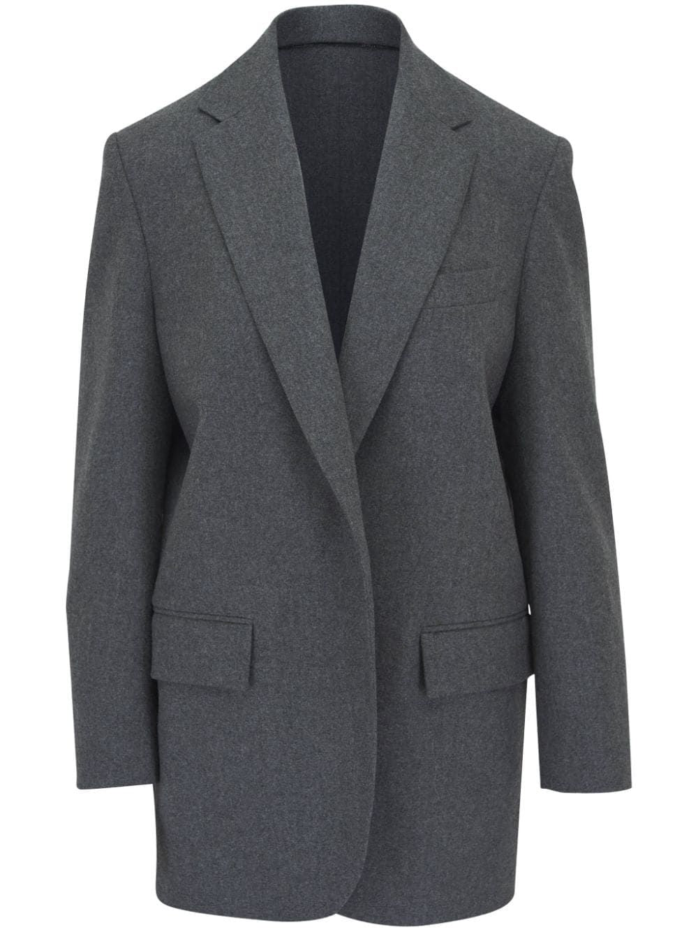 Áo Blazer Phối Lông Cừu và Cashmere Sang Trọng Dành Cho Nữ