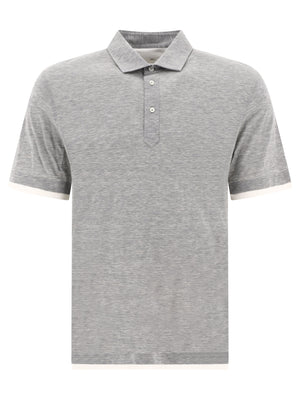 BRUNELLO CUCINELLI Men's 24SS Grey Short Sleeve Shirt