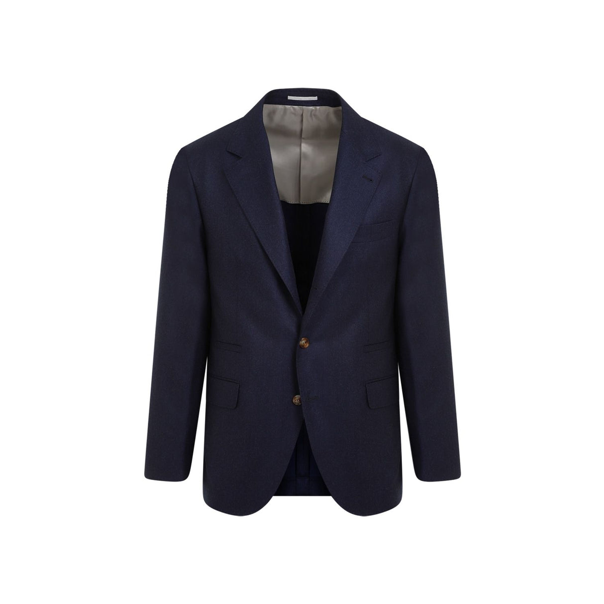 Blue Deconstructed Single-Breasted Jacket in Virgin Wool