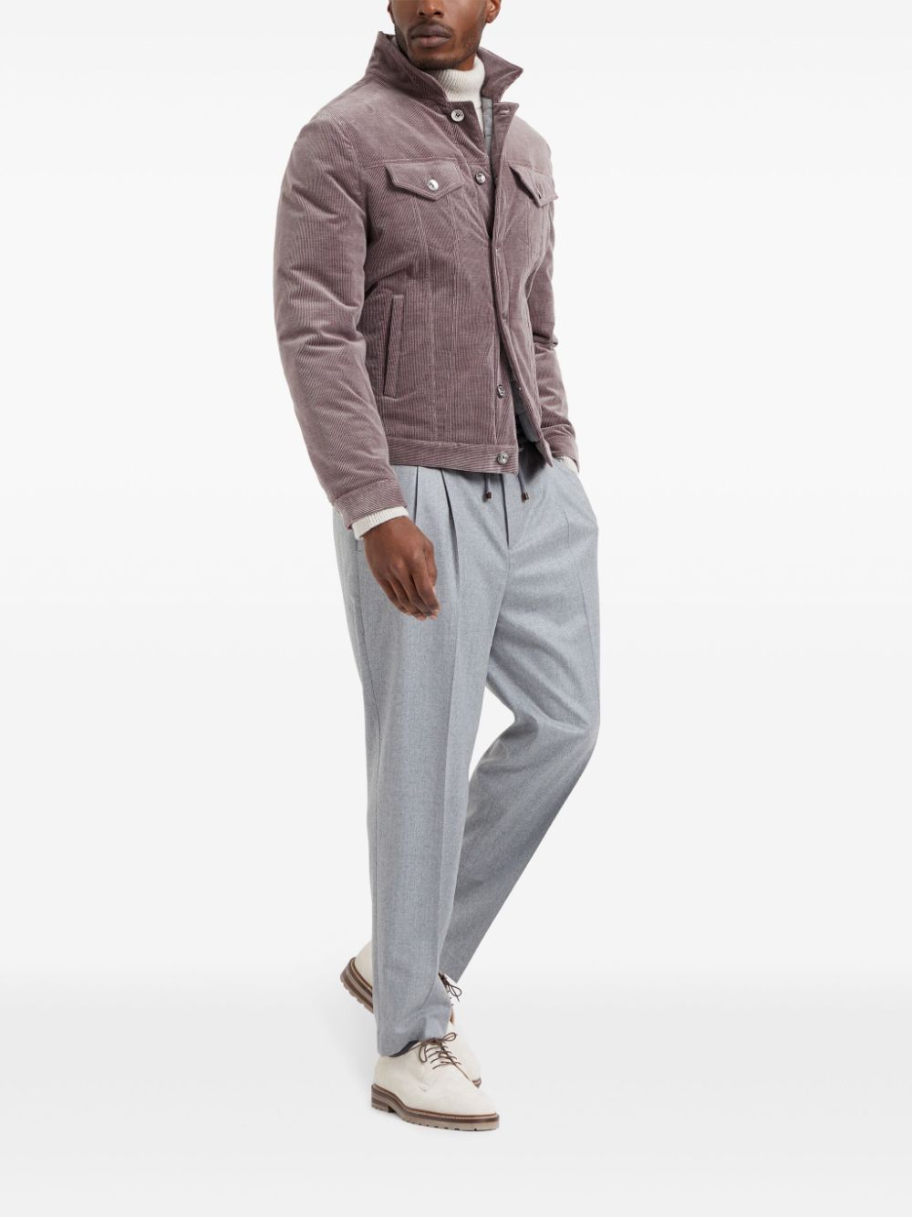 BRUNELLO CUCINELLI Luxury Virgin Wool Drawstring Joggers