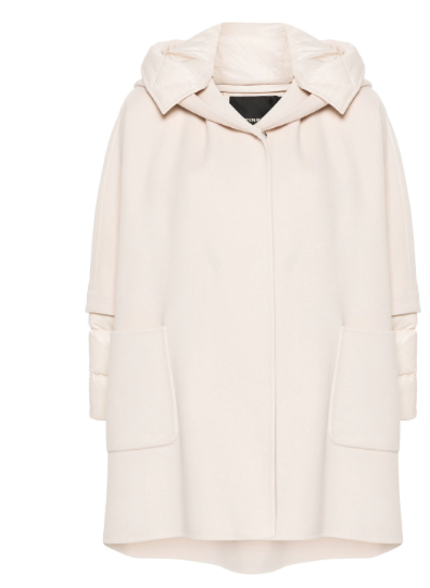 PINKO Cozy Wool Jacket with Detachable Hood