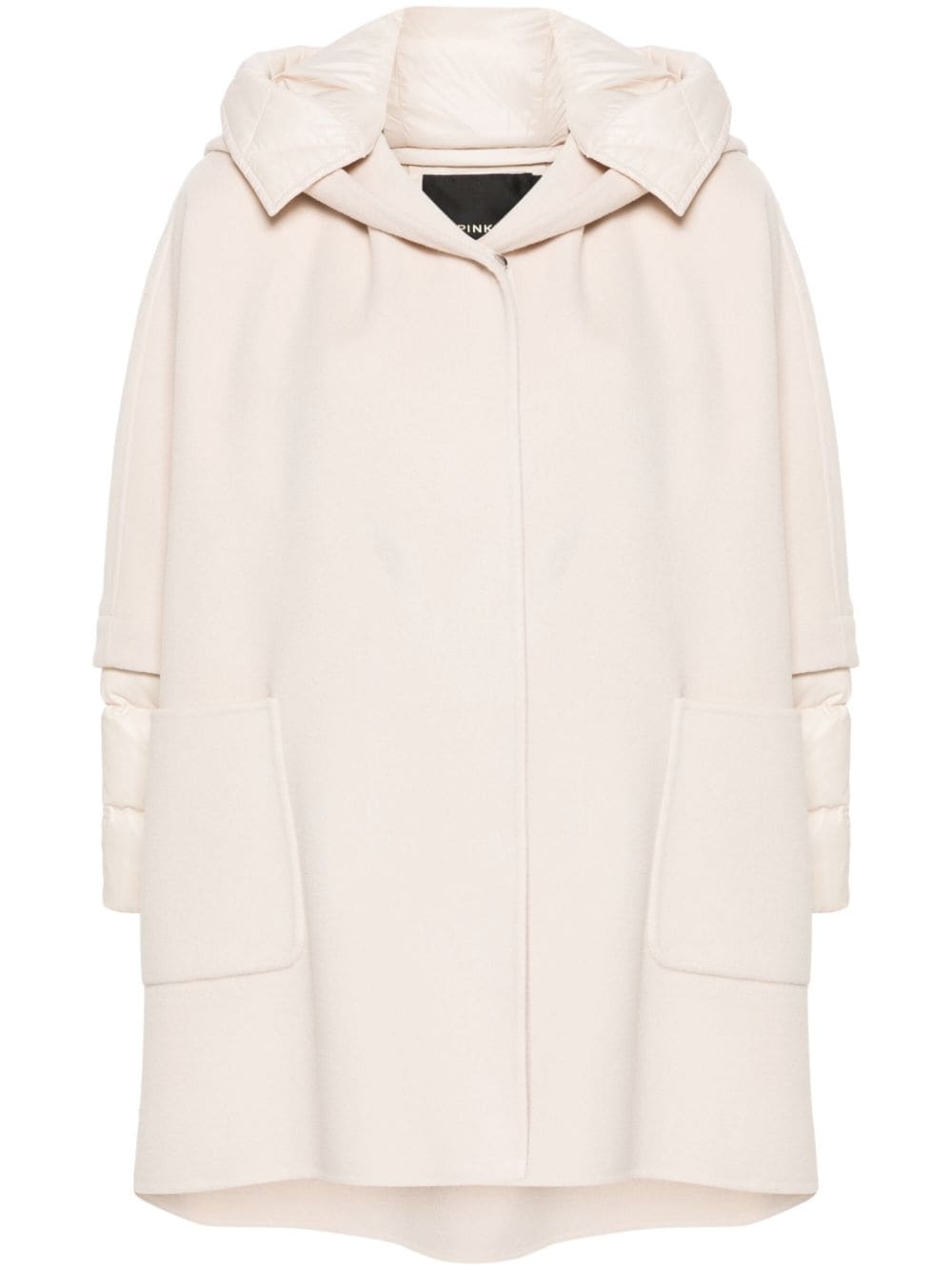 PINKO Cozy Wool Jacket with Detachable Hood