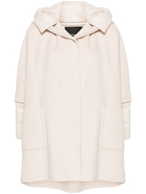 PINKO Cozy Wool Jacket with Detachable Hood