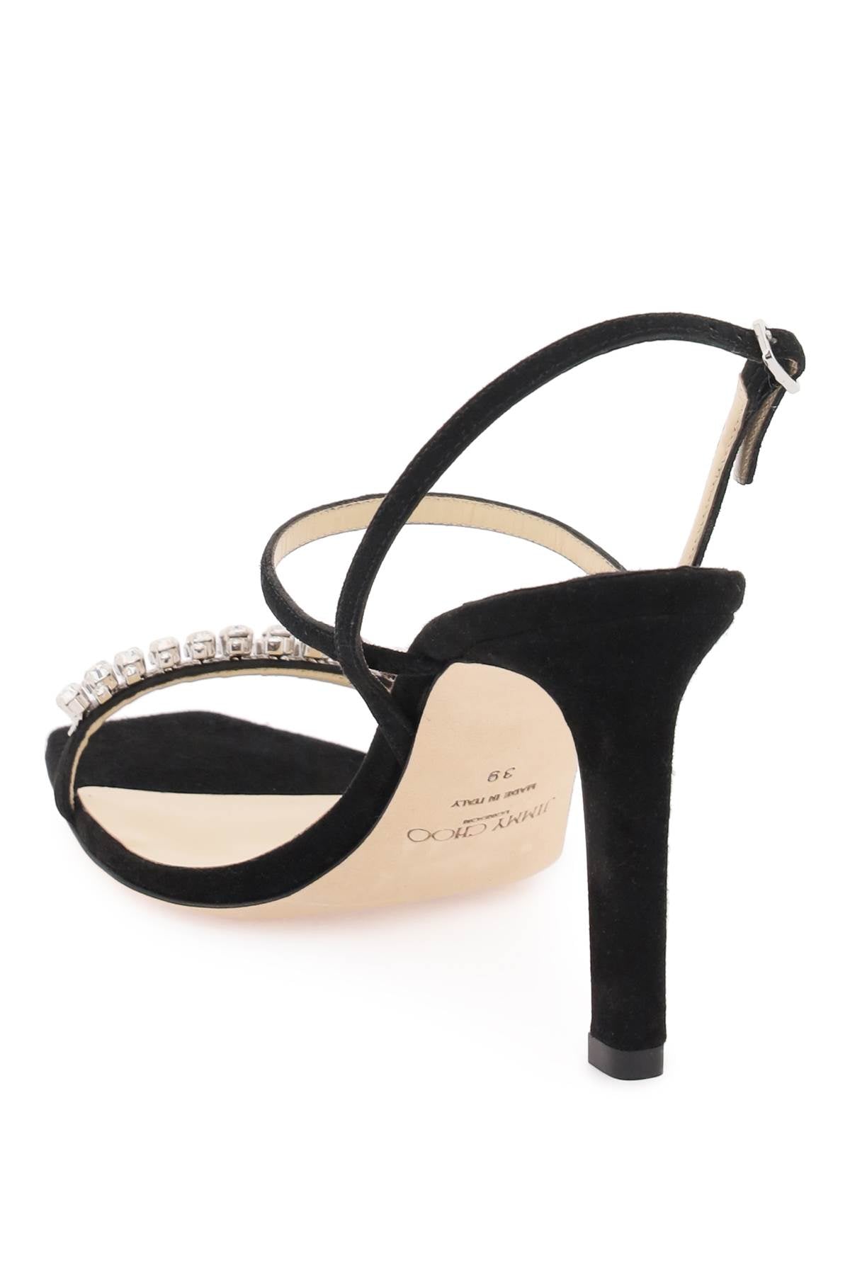 JIMMY CHOO Elegant Meira 85 Suede Sandals for Women - Perfect for FW23