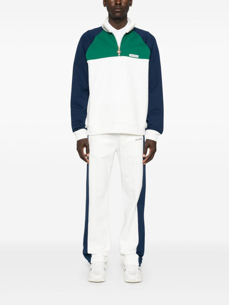 CASABLANCA Colorblock 1/4 Zip Mini Sweatshirt