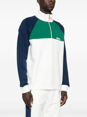 CASABLANCA Colorblock 1/4 Zip Mini Sweatshirt