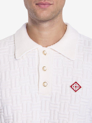 CASABLANCA Classic Column Stitch Polo - Regular Fit