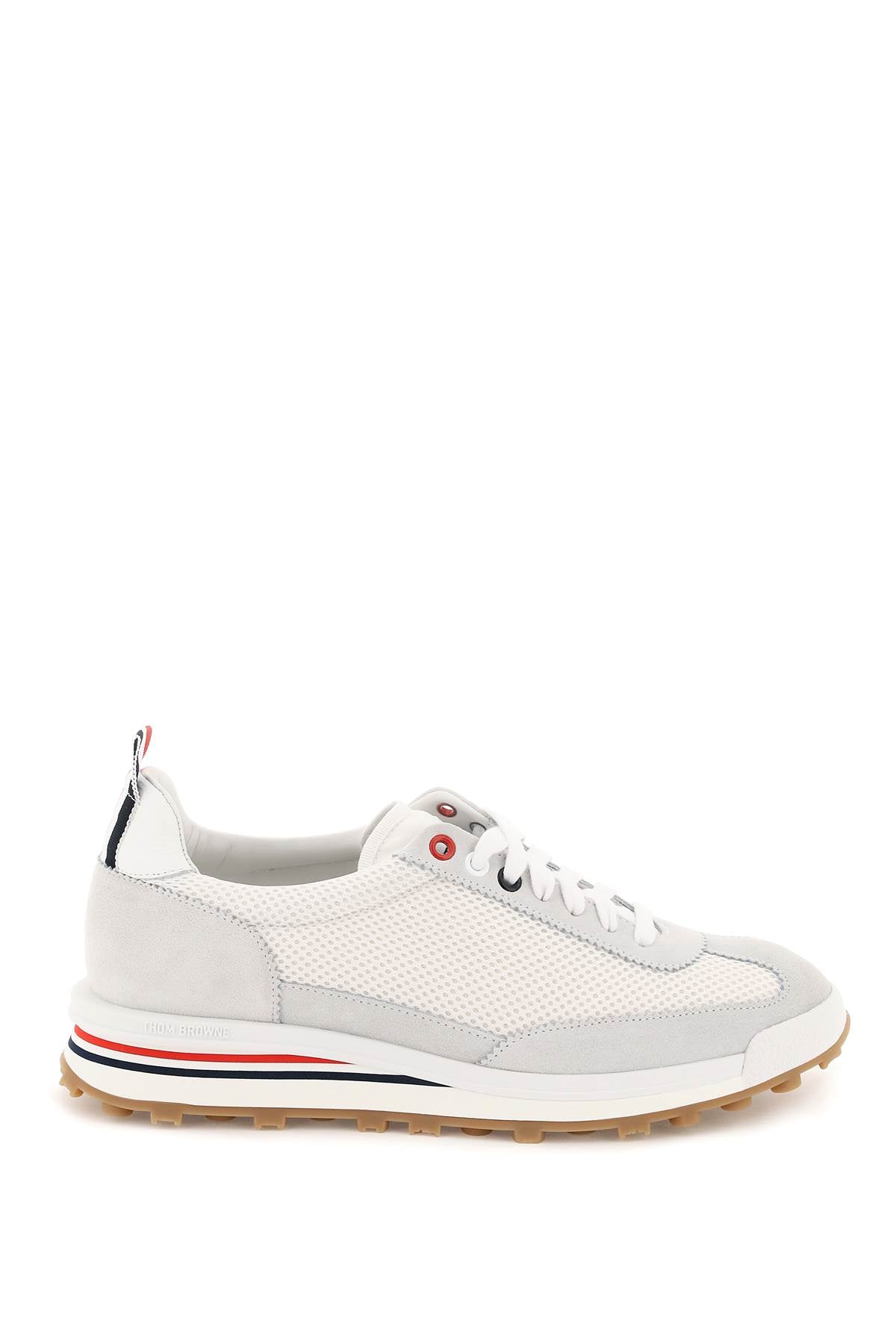 MEN'S TECH RUNNER SNEAKERS WITH TRICOLOR MESH AND SUEDE