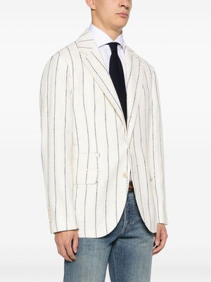 BRUNELLO CUCINELLI Beige Men's 24SS Jacket for the Trendy and Bold