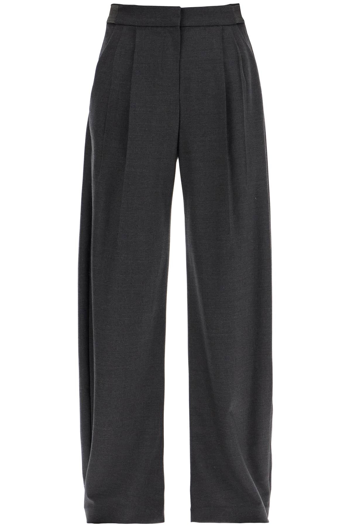 BRUNELLO CUCINELLI Tailored Stretch Wool Trousers - Size 38