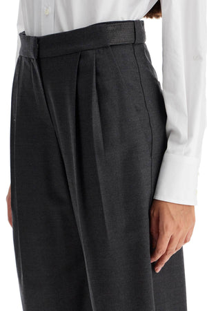 BRUNELLO CUCINELLI Wide-Leg Trousers in Dark Grey