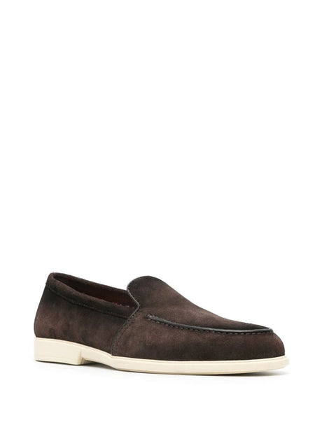 SANTONI Men's Luxury Leather Sneaker