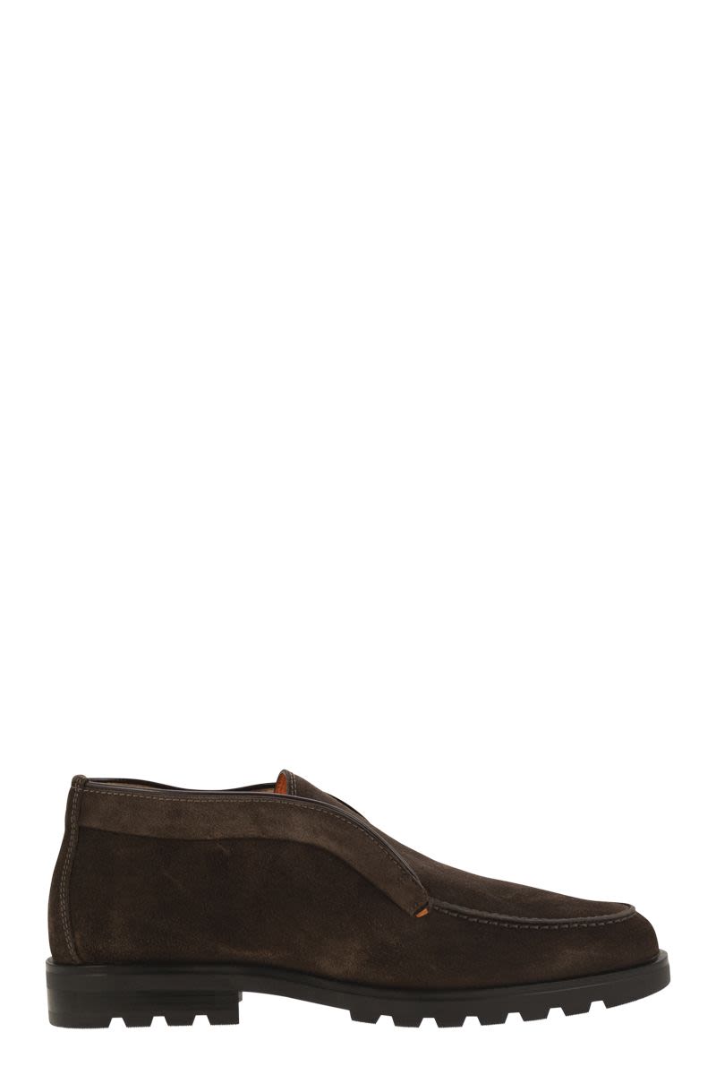 SANTONI Suede Ankle Boot - Timeless Desert Inspired Design