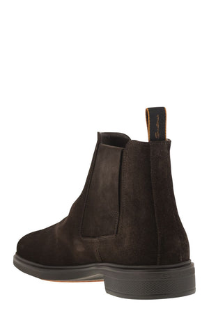 Boot Chelsea Da Suede Nhẹ Cho Nam - Gót 3.5 cm