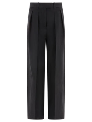 BRUNELLO CUCINELLI Stylish Black Wide Tailored Trousers for Women
