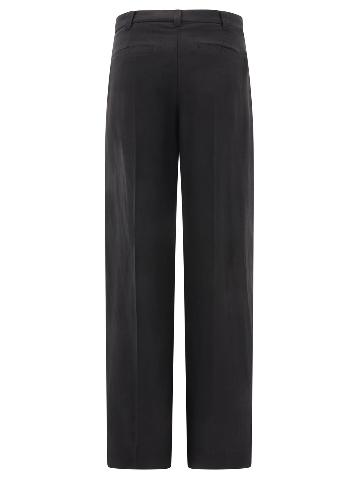 BRUNELLO CUCINELLI 2024 Spring/Summer Black Straight Pants for Women