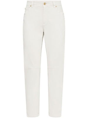 BRUNELLO CUCINELLI 24SS White Denim Jeans for Women