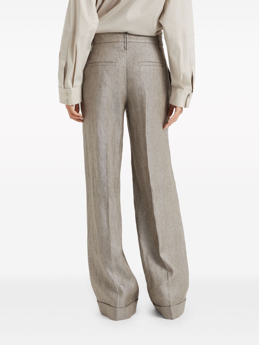 BRUNELLO CUCINELLI High-Waisted Wide Leg Trousers