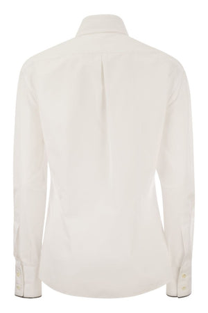 BRUNELLO CUCINELLI Stretch Cotton Poplin Shirt for Women