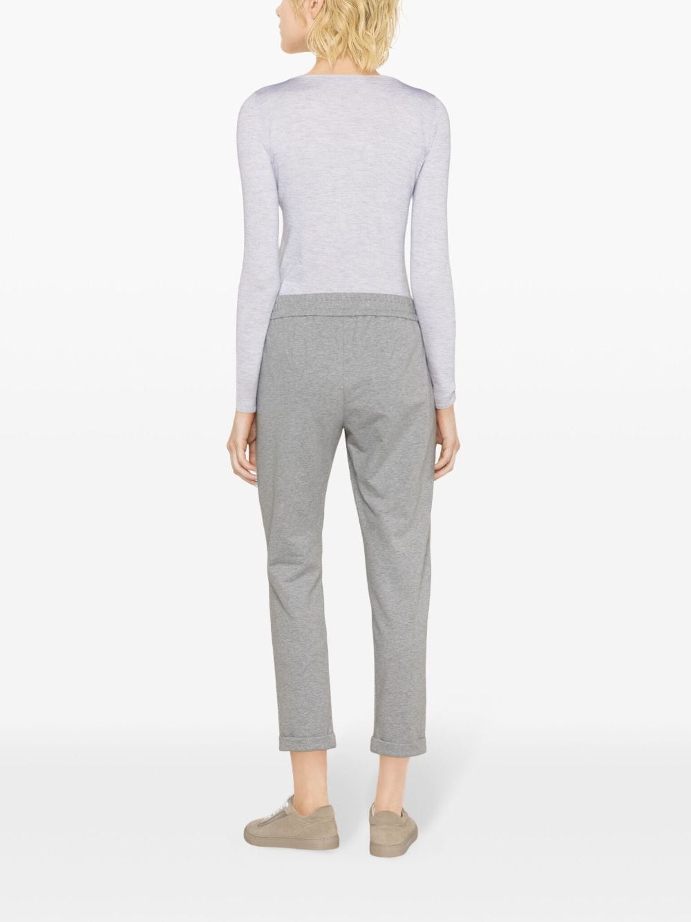 BRUNELLO CUCINELLI Women's Grey Training Shorts for the 2024 Season