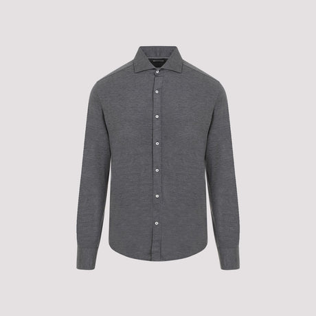 BRUNELLO CUCINELLI Luxury Silk Blend T-Shirt in Grey
