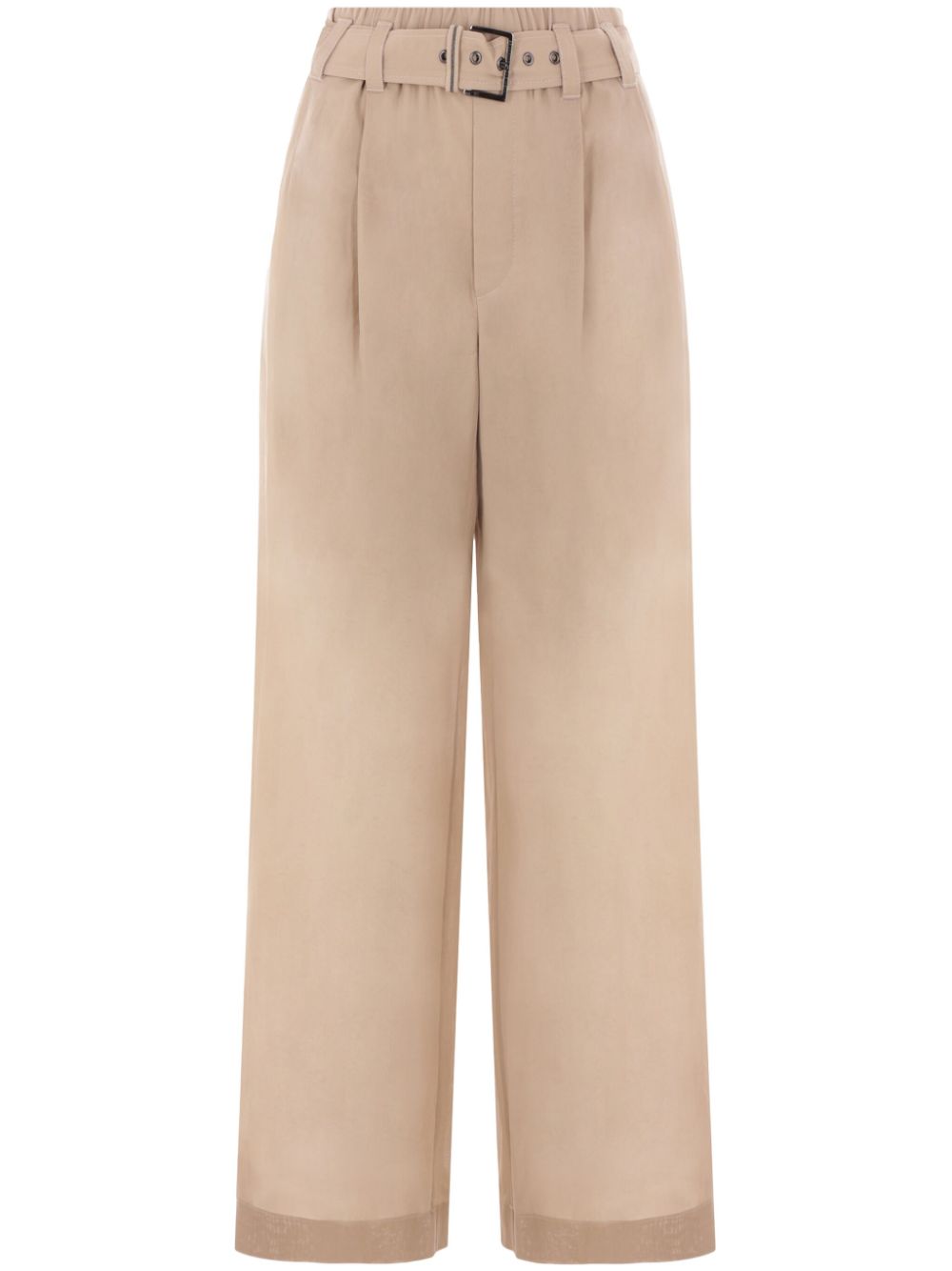 BRUNELLO CUCINELLI Wide-Leg Trousers with Detachable Belt for Women