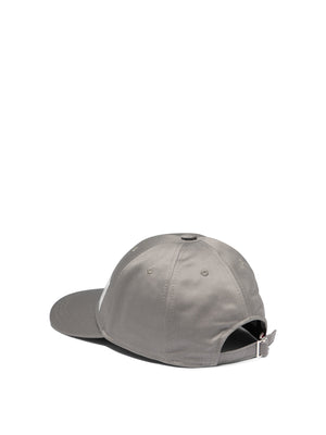 THOM BROWNE Gray Baseball Cap with Logo Patch for Men - FW24