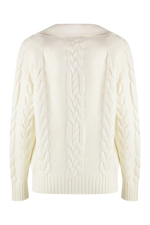 MAX MARA Elegant Double-Breasted Wool Blend Jacket