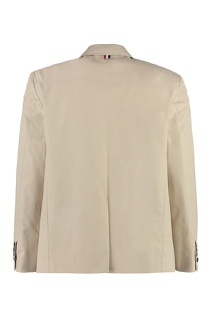 THOM BROWNE Beige Techno Blazer for Men - SS23 Collection