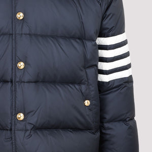 THOM BROWNE Luxury Detachable Hood Bomber Jacket