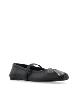 MARNI Logo Embossed Ballet Flats for Women