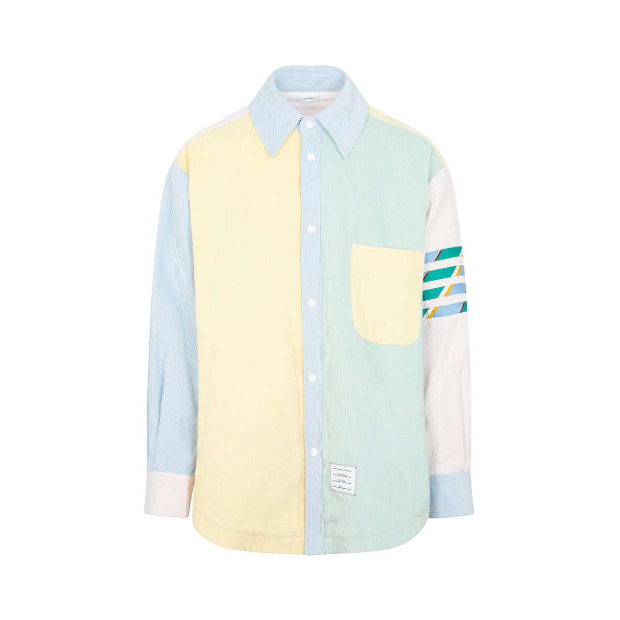 THOM BROWNE Multicolour Cotton Shirt Jacket for Men - Fun and Stylish