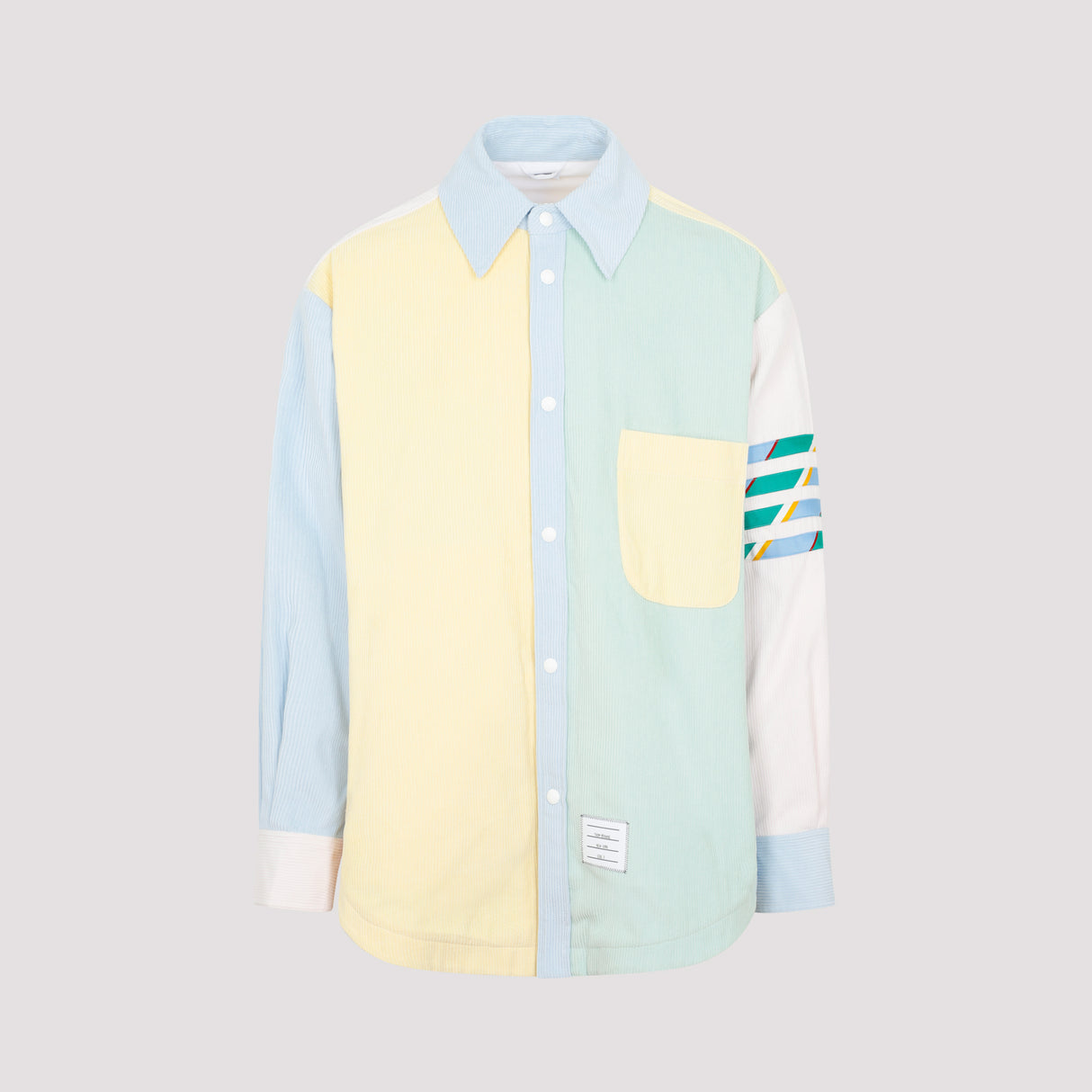 Multicolour Cotton Shirt Jacket for Men - Fun and Stylish