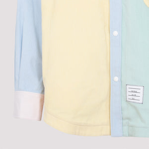 Multicolour Cotton Shirt Jacket for Men - Fun and Stylish