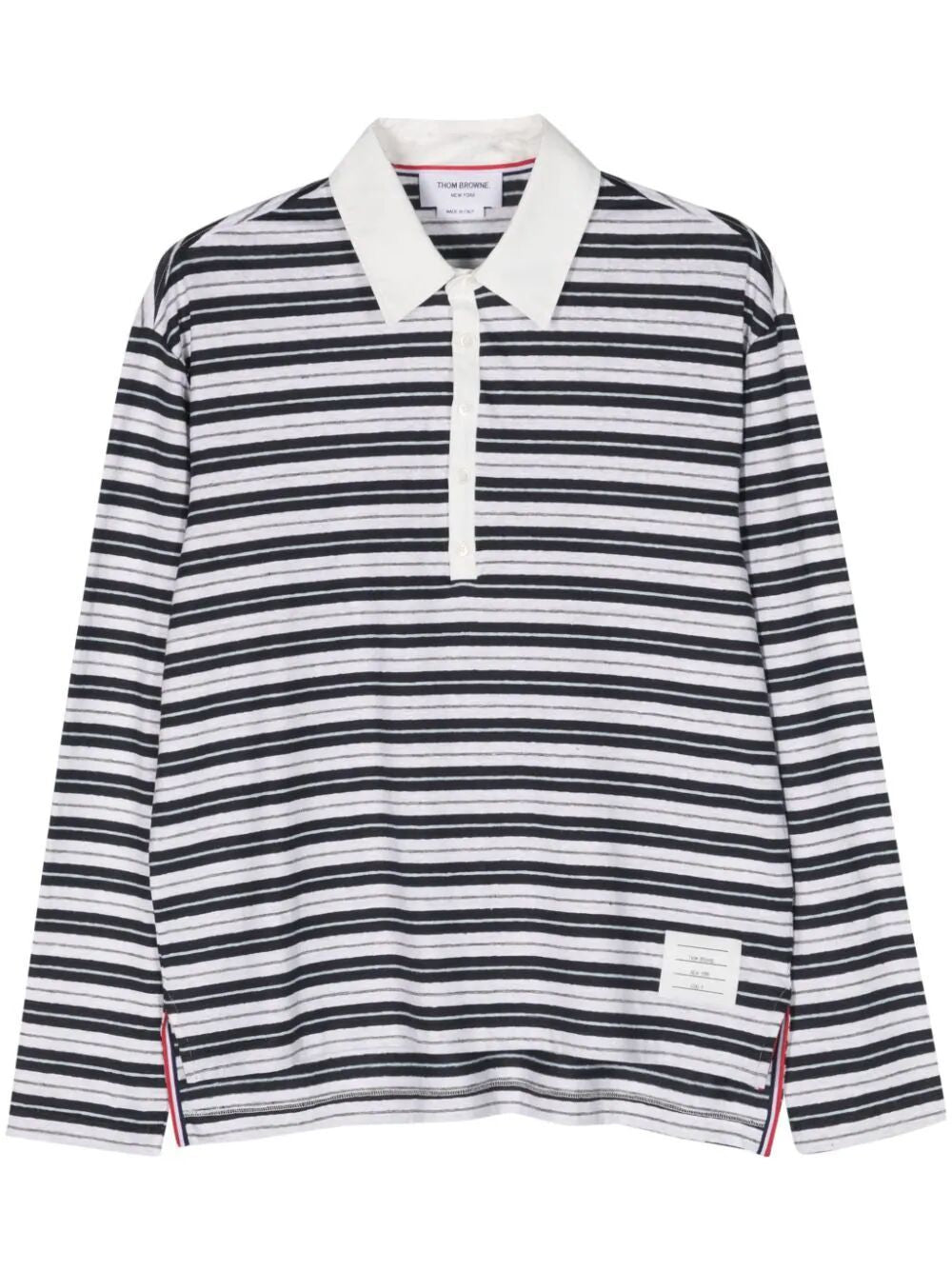 THOM BROWNE Men's 24SS Blue Long Polo Shirt